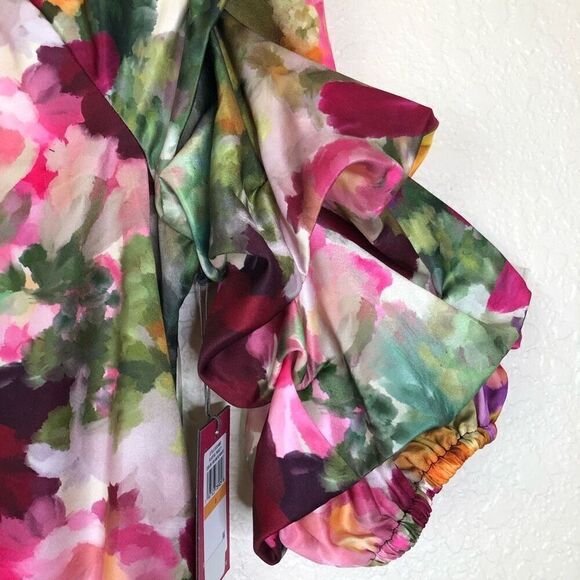 NEW Vince Camuto Whimsical Soft Girl Bubble Sleeve Blouse Size S NWT - Picture 5 of 15